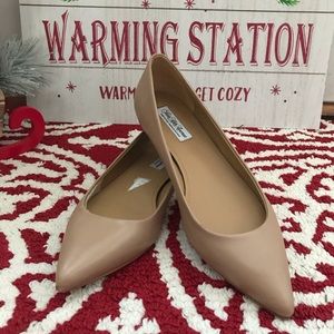 Italian Saks Fifth Avenue Tan Leather Flats